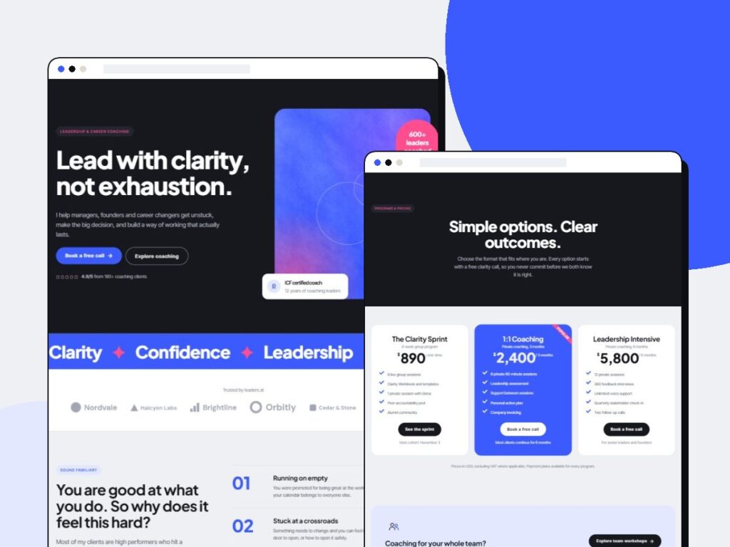 Kova – Coaching & Consulting Elementor Pro Kit